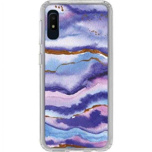 Skinit Geode Blue Violet Watercolor Geode Galaxy A10e Clear Case
