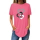 thumbnail image 1 of Camisetas de Manga Corta para las Mujeres Cuello Redondo Casual 3/4 Camiseta de Manga, Ligera Imitación de Algodón Cuatro Estaciones Top para el Hogar Y el Uso Diario, 1 of 3