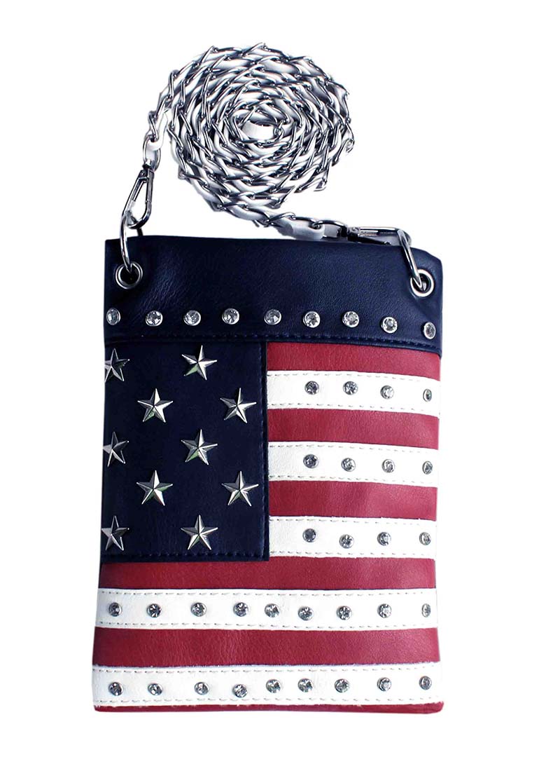 red white and blue purses