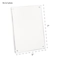 thumbnail image 4 of Isaac Jacobs 5 x 7 White Wood Acrylic Picture Frame, Magnetic Photo Frame with Easel, Made for Tabletop Display 5 x 7" White, 4 of 7