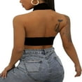 thumbnail image 5 of Débardeurs d'Été pour Femmes Col Croisé Crop Tops 4 Couleurs, 5 of 5