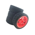 thumbnail image 1 of serony Hex 12mm On Road Tires RC Car Flat Run C Precise for Tamiya Assorted Color Red, 1 of 6