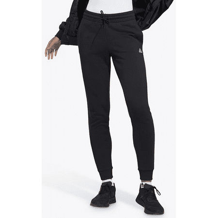 Adidas BLACK/WHITE Women's Essentials Linear French Terry Joggers, US Medium