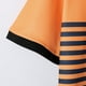thumbnail image 5 of Ceisia Men's Color-Blocked Striped Zip-Up Short Sleeve Polo Shirt Casual Summer Top Orange L Gifts, 5 of 8