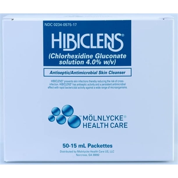 Hibiclens Antiseptic & Antimicrobial Skin Cleanser, 15mL Individual Packet Box of 50