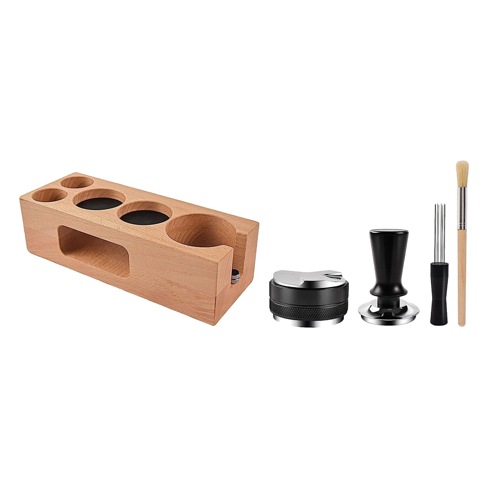 Espresso Accessories Kits Espresso Tamping Stand Set for Counters Shop Cafe