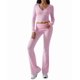 thumbnail image 1 of Conjunto Deportivo de 2 Piezas para Mujer, Camiseta de Larga, Pantalones Acampanados, Chándal Informal, Rosa, Talla XL, 1 of 8