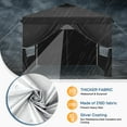 thumbnail image 3 of Ktaxon 10x10 Ez Pop Up Canopy Tent,Outdoor Sun Shade Shelter,Outdoor Gazebo,One Push Setup with Sidewalls,1 Roller Bag,4 Sandbags,UPF50+ - Black, 3 of 8