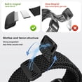 thumbnail image 4 of Watch Band for Women/ Men Series 10 9 8 7 6 5 4 3 Ultra 2 1 SE 38mm 40mm 41mm 42mm 44mm 45mm 46mm 49mm,Braided Loop, Stretchy Straps Wristbands, Magnetic Clasp for iWatch Bands, 4 of 8
