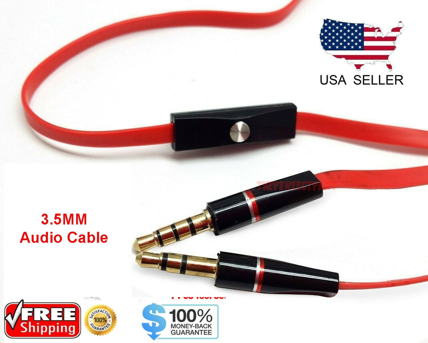 Replacement 3.5mm Audio Cable with Mic 