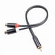 thumbnail image 4 of 2X Cable RCA Macho A 2RCA Hembra Cable de Audio 2 RCA Macho Divisor Cable Auxiliar para TV PC DVD Altavoz Amplificadores de Audio Subwoofer, 4 of 5