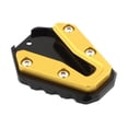 thumbnail image 1 of DYNWAVECA Motorcycle Kickstand Pad, Side Parking Stand Extension Plate, Study Enlarged Foot Base Extend Plate for 368G Accs Gold, 1 of 9
