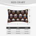 thumbnail image 4 of Sikiie Butterfly Skull Print Plush Pillow Cover, Wrinkle-proof and Stain-resistant Pillow Protector without Pillow Core, Home Decoration-16"x24", 4 of 6