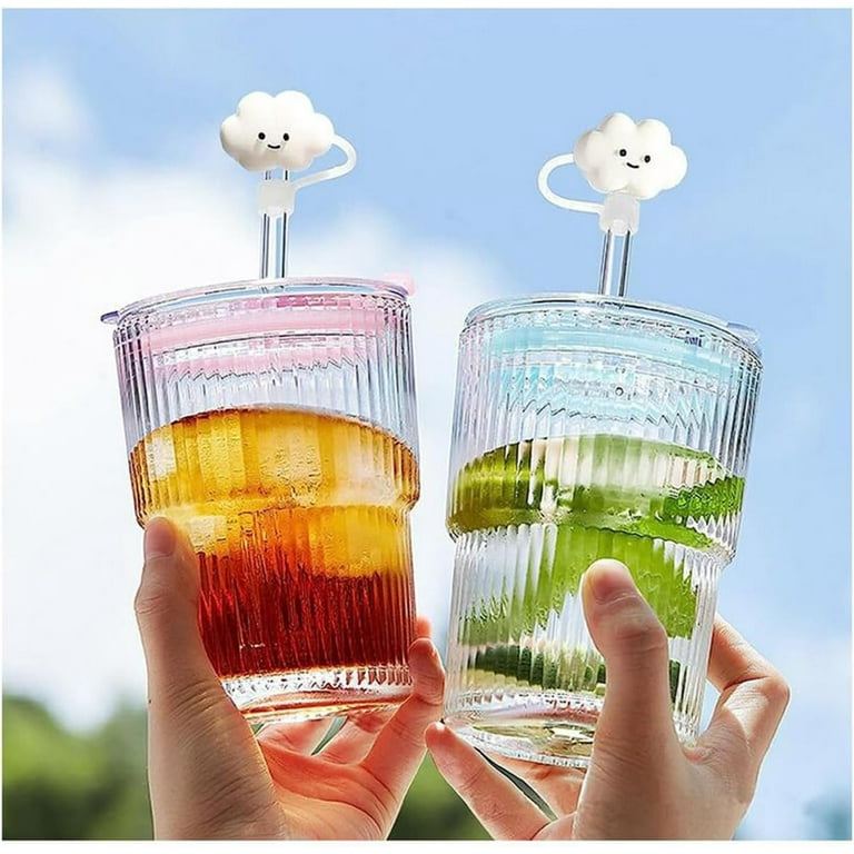  Flower Straw Cover Cap for Stanley Cup Silicone Straw Topper  Compatible with 30&40 Oz Tumbler with Handle,Straw Tip Covers 10mm 0.4in  for Straw Tip Covers (6pcs Cloud star flower): Home 