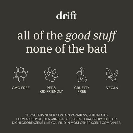 Drift Car Air Freshener - Wood Air Freshener - Car Odor Eliminator - Amber Scent Starter Kit