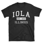 Iola Illinois Classic Established Men's Cotton T-Shirt