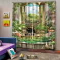 thumbnail image 2 of Advancent Cortina de ventana para colgar en la pared, cortinas decorativas impermeables, máquina de impresión, cortinas lavables para sala de Sombras de ventana  tipo D L, 2 of 6