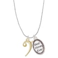 thumbnail image 1 of Delight Jewelry Goldtone Bass Clef Best Mom Ever Charm Necklace, 1 of 4