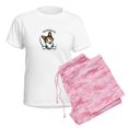 thumbnail image 6 of CafePress - Tricolor Corgi IAAM Women's Light Pajamas - Women's Short Sleeve Print T-Shirt and Pants Light Cotton Pajama Set, 6 of 7