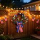 thumbnail image 4 of Patriotic Wreath For Front Door 4th Of July Decor With Americans Flag Red White Blue Flowers For Independence Day Memorial Day Veterans Day Decorations, 4 of 6