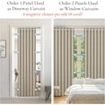 thumbnail image 5 of Approximate Pinch Pleated 100% Blackout Magnetic Curtain - Accordion Style Door Cover for Doorway, Closet, Hallway, Wardrobe & Room Divider - Folding Pleated Drapes, 1 Panel 60" W x 80" L, Tan, 5 of 16