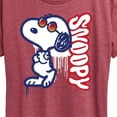 thumbnail image 3 of Peanuts - Graffiti Snoopy - Women's Short Sleeve Graphic T-Shirt, 3 of 6