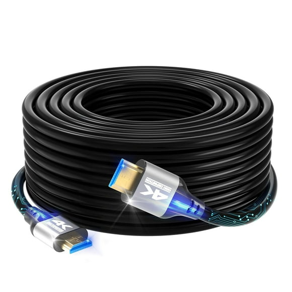 UTAH-4k HDMI Cable 50 FT,High Speed HDMI 2.0 Cord, Support 4K@60Hz, ARC, HDR, 3D, Ethernet, Compatible with TV, Blu-Ray, PS4/5, Xbox, Projector, Soundbar, Sky, PC, Laptop