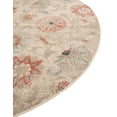 thumbnail image 2 of Unique Loom Outdoor Botanical Collection Area Rug - Fern (5' 1" Round Beige/Light Brown), 2 of 9