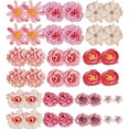 thumbnail image 2 of Spencer 40pcs Artificial Flowers Combo Pink Flowers Mix Silk Flower Heads for Art Crafts Garland Wedding Party DIY Home Decoration, 2 of 9