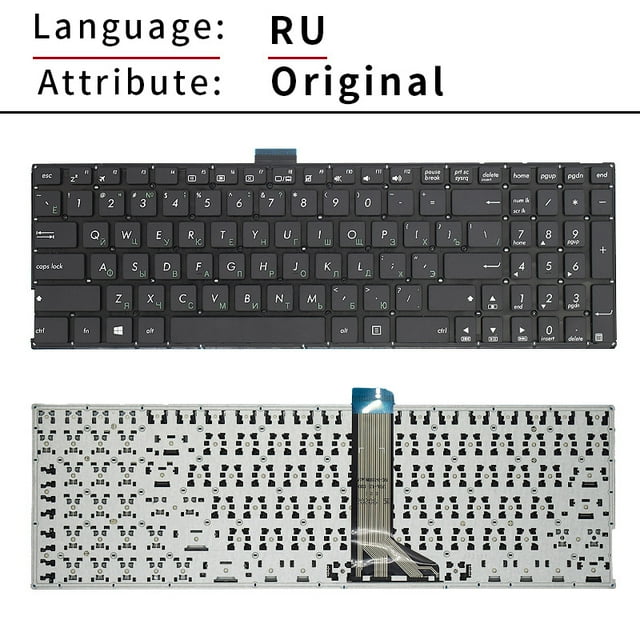Original US Russian SP BR Laptop Keyboard For ASUS X555L A555Y R557L R556L FL5600 W519L VM510L VM590L X553M W509L R565L X503M RU Original