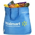 thumbnail image 2 of Walmart Reusable Insulated Polyethylene Grocery Bag for Adults, Blue, 2 of 3