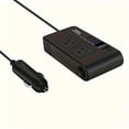 thumbnail image 3 of SUTENGDA 200W Car Power Inverter  DC 12V To 110V AC Car Inverter  3 USB 1 Type-C Ports Charger Adapter Car Plug Converter With Switch And Current LED Screen  Suitable For Car  SUV & Truck, 3 of 6