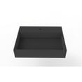 thumbnail image 3 of Castello USA Juniper Stone Solid Surface Wall-mounted Vessel Sink Black 24", 3 of 8