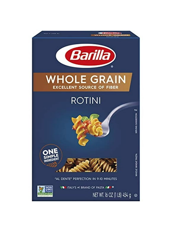 Barilla Whole Grain Pasta, Rotini, 16 Ounce (Pack Of 8)