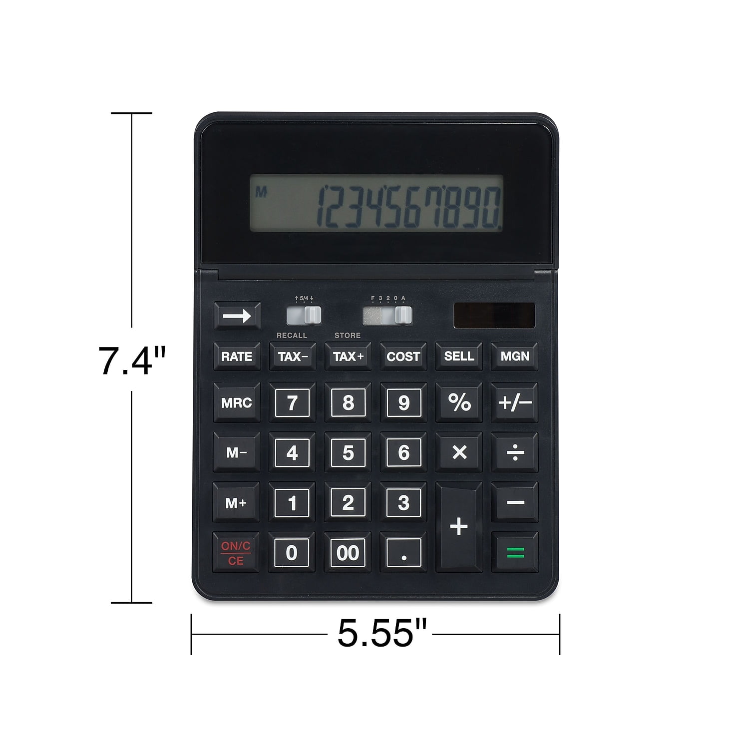 Staples 12-Digit Solar and Battery Basic Calculator Black 2/Pack ST290-CCVS