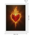 thumbnail image 2 of Diamond Art Kit for Adults, Burning Heart Flame Symbol Diamond Painting for Adults Beginners, 5D DIY Diamond Art Painting Kits, Colorful Diamond Painting Craft for Home Decor 12x16, 2 of 7