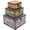 Chair, variant on Wooden Storage Box Set of 3, Antique-Looking Storage Containers with Secret Compartments Vintage Nesting Keepsake Chests for Jewelry, Cash, Photos Travel-Friendly & Stackable (Map)