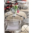 thumbnail image 6 of Outdoor Tablecloth with Umbrella Hole Zipper Beige Ombre Round Tablecloth 60" Waterproof Outside Table Cloth Black Hockey Sticks Minimalist Style Patio Table Cover Tablecloths for Picnic Party, 6 of 8