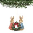 thumbnail image 3 of Jim Shore Peter & Floppy Holiday Wreath Peter Rabbit Beatrix Potter 6010690, 3 of 3