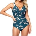 thumbnail image 1 of Traje de Baño de Mujer con Pantalones Cortos de Cintura Alta Apretado Diseño de Surf Sexy, Nylon Spandex para Deportes Playa Piscina Y Actividades Acuáticas, 1 of 1