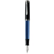 Pelikan 933614 Souveran M805 Black-Blue Fountain Pen, Extra Fine