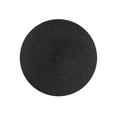 thumbnail image 2 of Tuvgenk Easy Clean Placemat Woven for Kitchen Dining Cotton 15 Inch Table Mat Waterproof Round Stain Resistant for Birthday Party Decor Black, 2 of 4