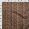 thumbnail image 3 of oneOone Cotton Silk Chocolate Brown Fabric Abstract Stripe Sewing Material Print Fabric By The Yard 42 Inch Wide, 3 of 4