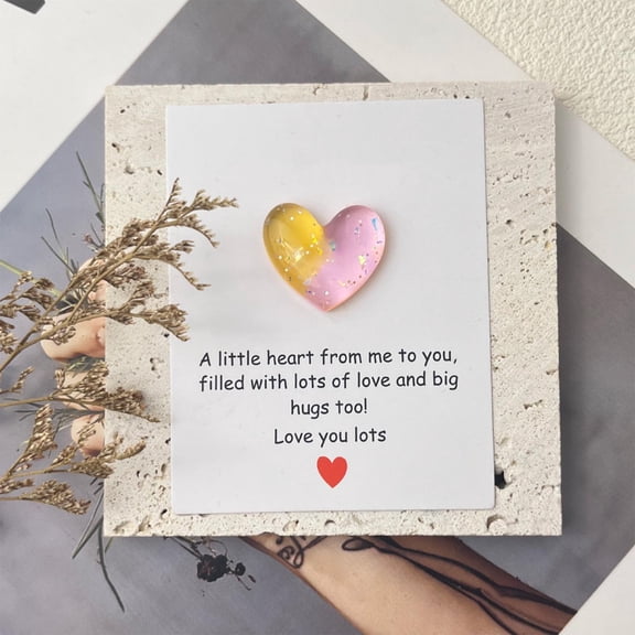 Bcylexb Holiday Gift Card for Home and Room Decor, Lovely Heart Shape Valentine’s Day and Birthday Present, Wedding Party Decoration Gifts for Family, Pink