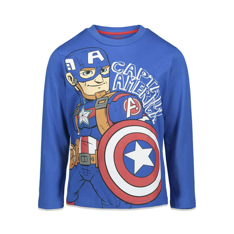 Marvel Avengers Toddler Boys 3 Pack Long Sleeve Graphic T-Shirts 4T