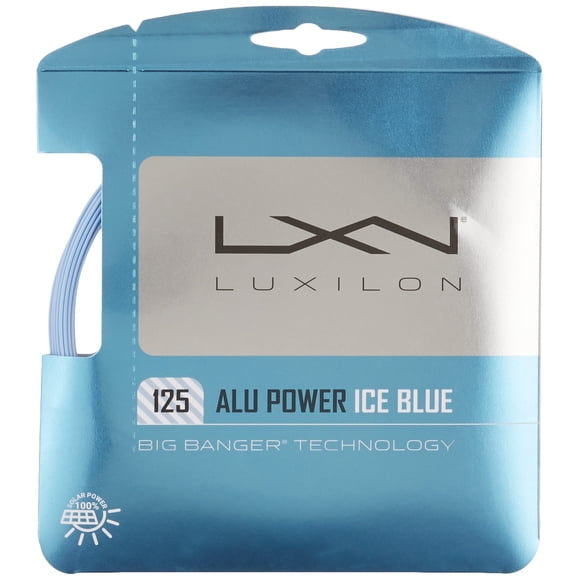 Cordaje de tenis Luxilon ALU Power 125 - Juego Ice Blue