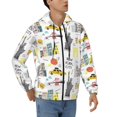thumbnail image 4 of Zip Up Hoodies for Men - New York Long Sleeve Comfrt Men'S Fashion Hoodies & Sweatshirts, Jackets for Men Hoodies Pullover Clothing Clothes with Pouch, 4 of 5