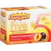 Emergen-C Five Calories Peach-Passionfruit Flavored Fizzy Drink Mix Packets, 30 count
