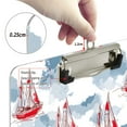 thumbnail image 4 of ALAZA Plastic Clipboard A4 Letter Size Decorative Clipboards for Students Women Men 9" x 12.5" Watercolor Sailboats, 4 of 6