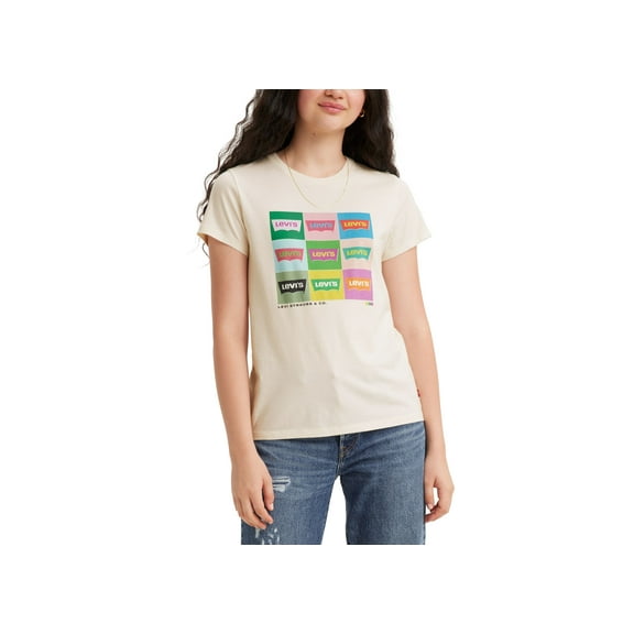 Women's Perfect Graphic Logo Cotton T-shirt Tofu Graphic XS